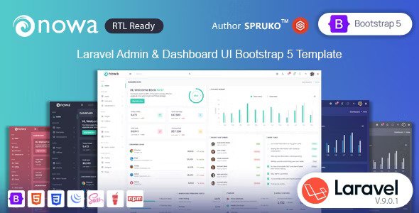 Nowa Laravel Admin & Dashboard Template