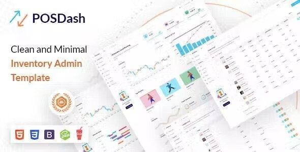 POSDash VueJS, HTML Inventory Admin Template