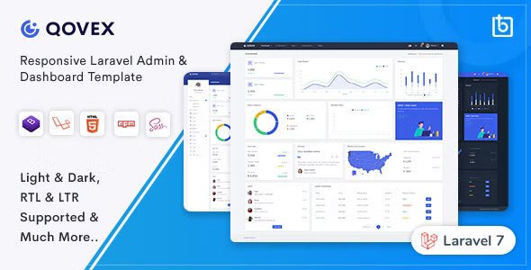 Qovex Laravel Admin & Dashboard Template