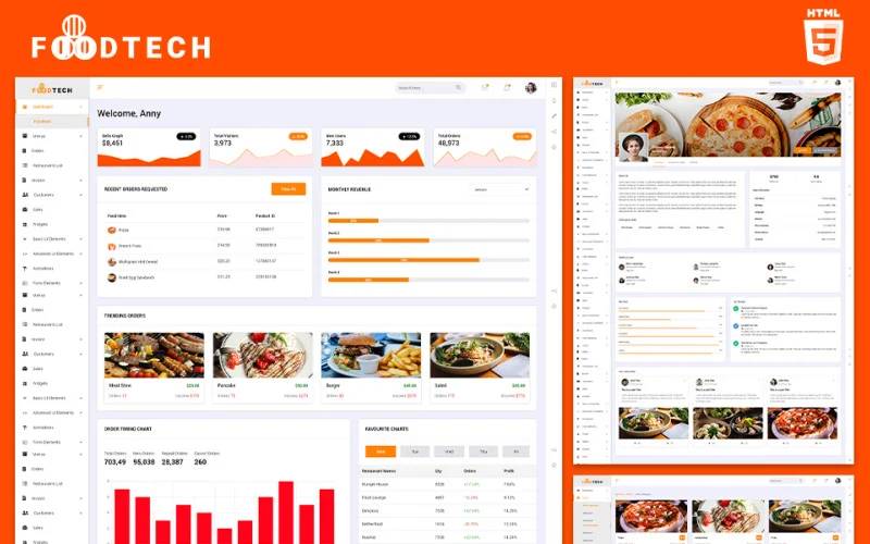 Restaurants Operation Foodtech Admin Template