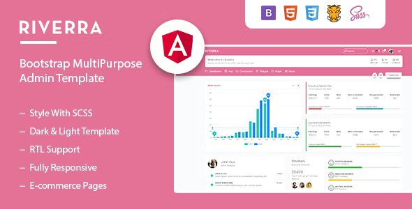 Riverra Angular HTML Admin Template