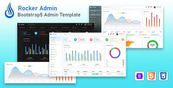 Rocker Angular Bootstrap Admin Template