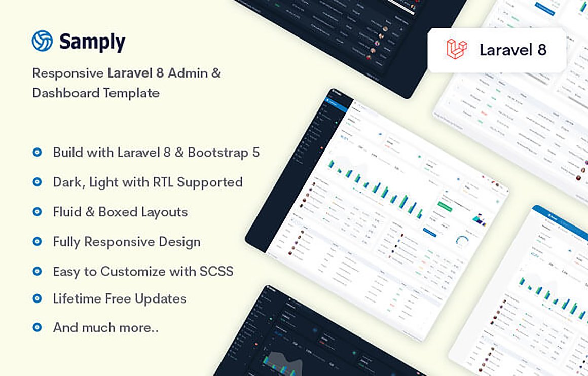 Samply Laravel Admin Template