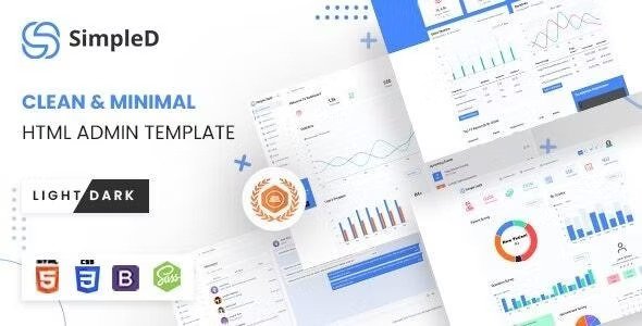 SimpleD Laravel Vue, React JS HTML SCSS Admin Template