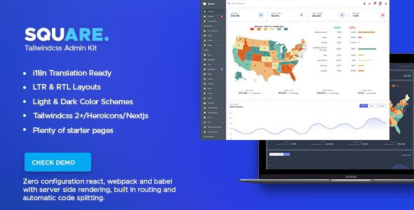 Square Tailwindcss Admin Kit
