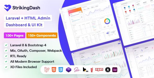 StrikingDash Laravel Admin Dashboard Template