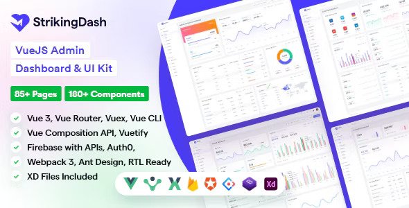 StrikingDash Vue Admin Dashboard Template