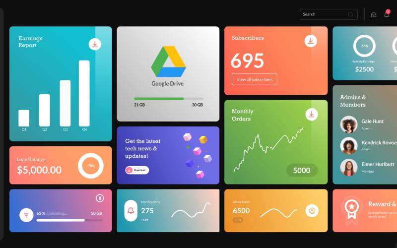 UBOLD Bootstrap Admin Dashboard Template