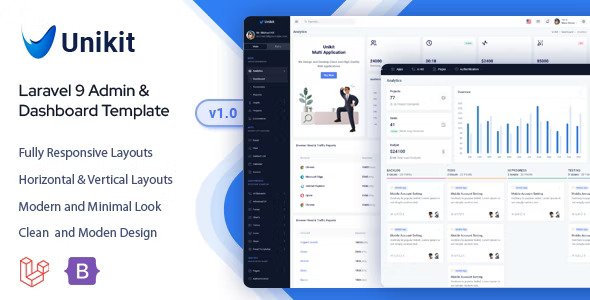Unikit Laravel Admin & Dashboard Template