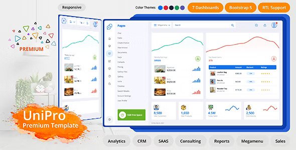 UniPro Bootstrap Html Admin Template