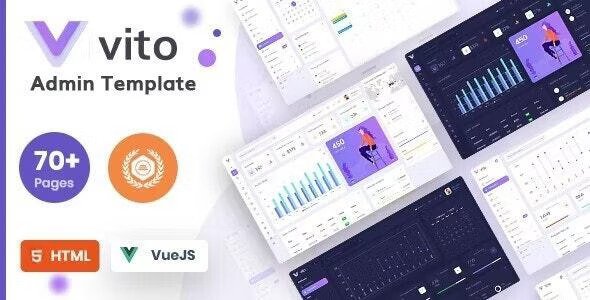 Vito Vue, Laravel, HTML Admin Dashboard Template