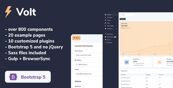 Volt Pro Bootstrap Admin Template