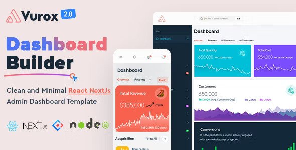 Vurox React NextJs Admin Template