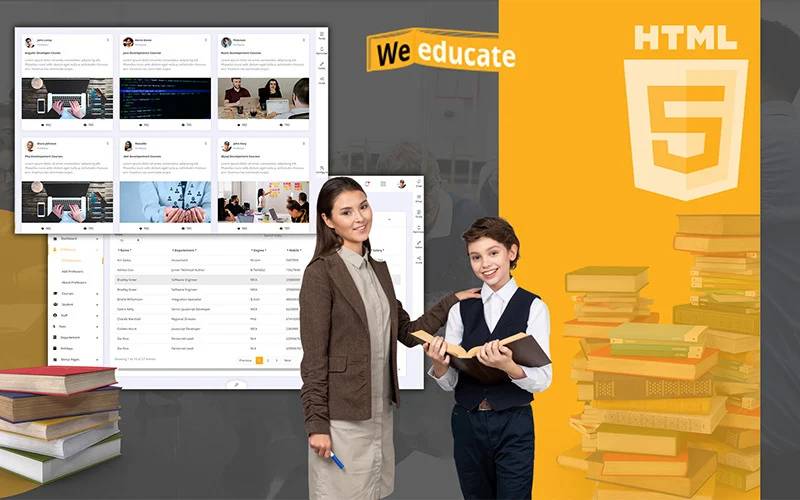 Weeducate Education and ELearning Admin Template